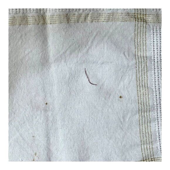 LuxeHabitat Beige & Gold Floss Thread Woven Table Runner 15.5” X 72.5” READ MORE - Picture 6 of 6